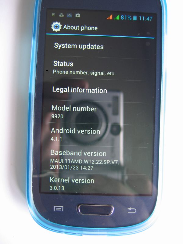 s9920 android version